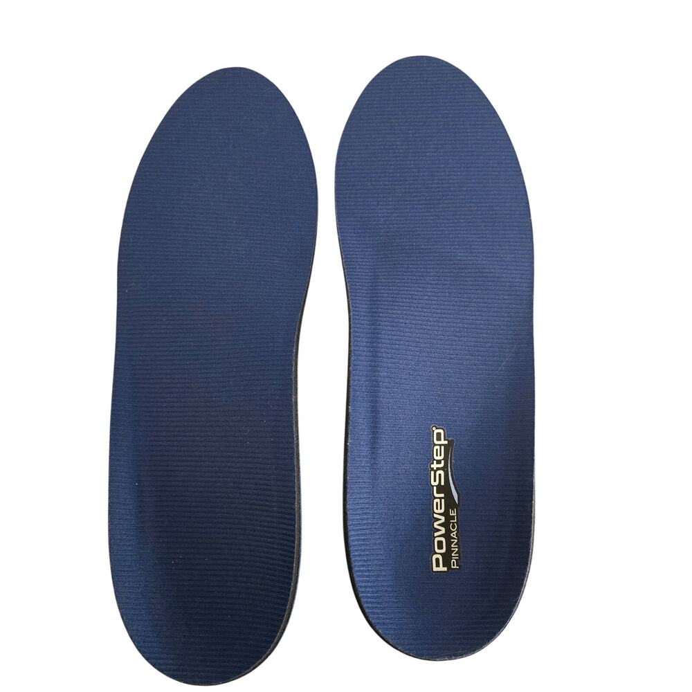 PowerStep Pinnacle Orthotic Insoles Blue Size F (Men's 9-9.5, Women's 11-11.5)